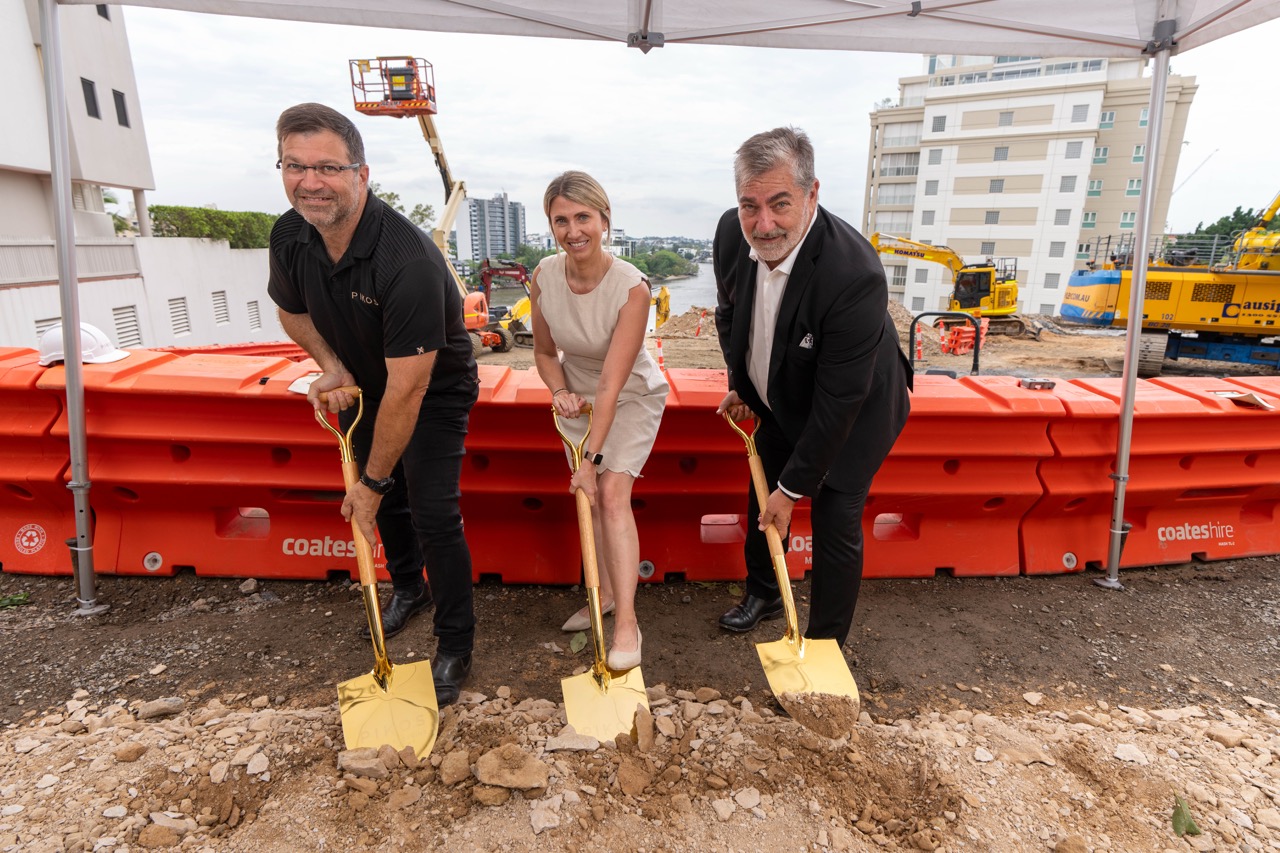 Pikos start construction on Gaia Kangaroo Point - 2024 - Pikos